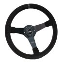 Luisi Mirage Corsa Sportlenkrad Wildleder schwarz / schwarz geschüsselt & TÜV Prüfbericht